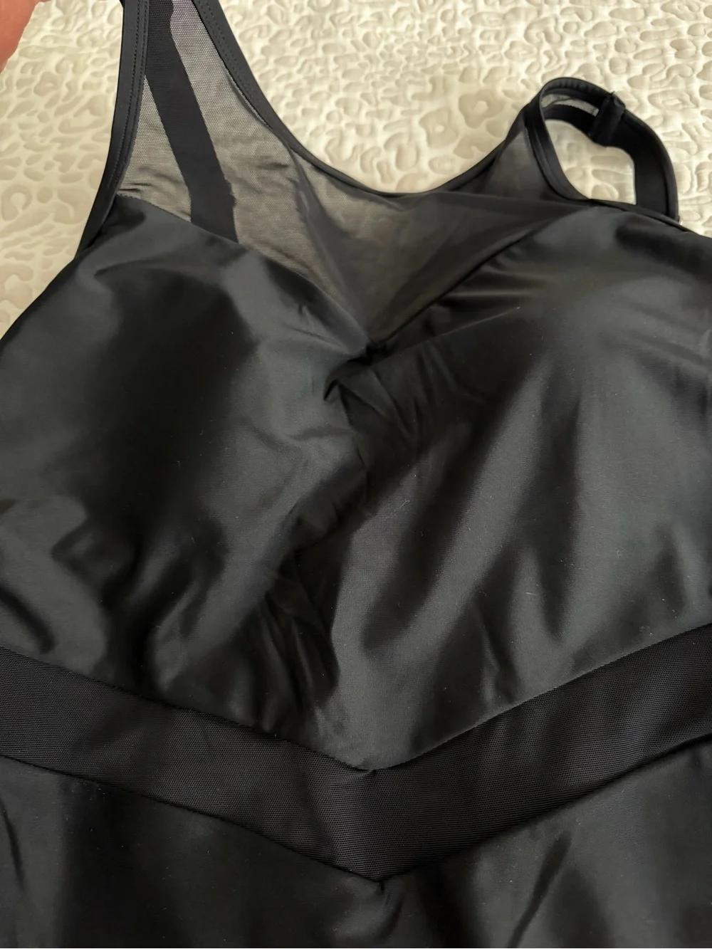 Cupshe Classic Black One-Piece High hip Swimsuit. Size-1X